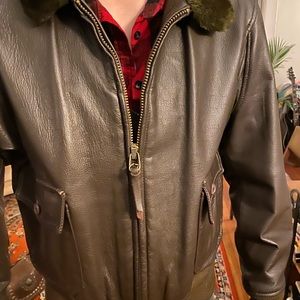 Vintage Cooper G1 USN leather jacket